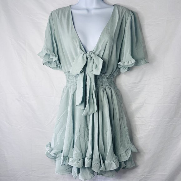 NEW - Smocked Ruffle Dress - Picture 1 of 3